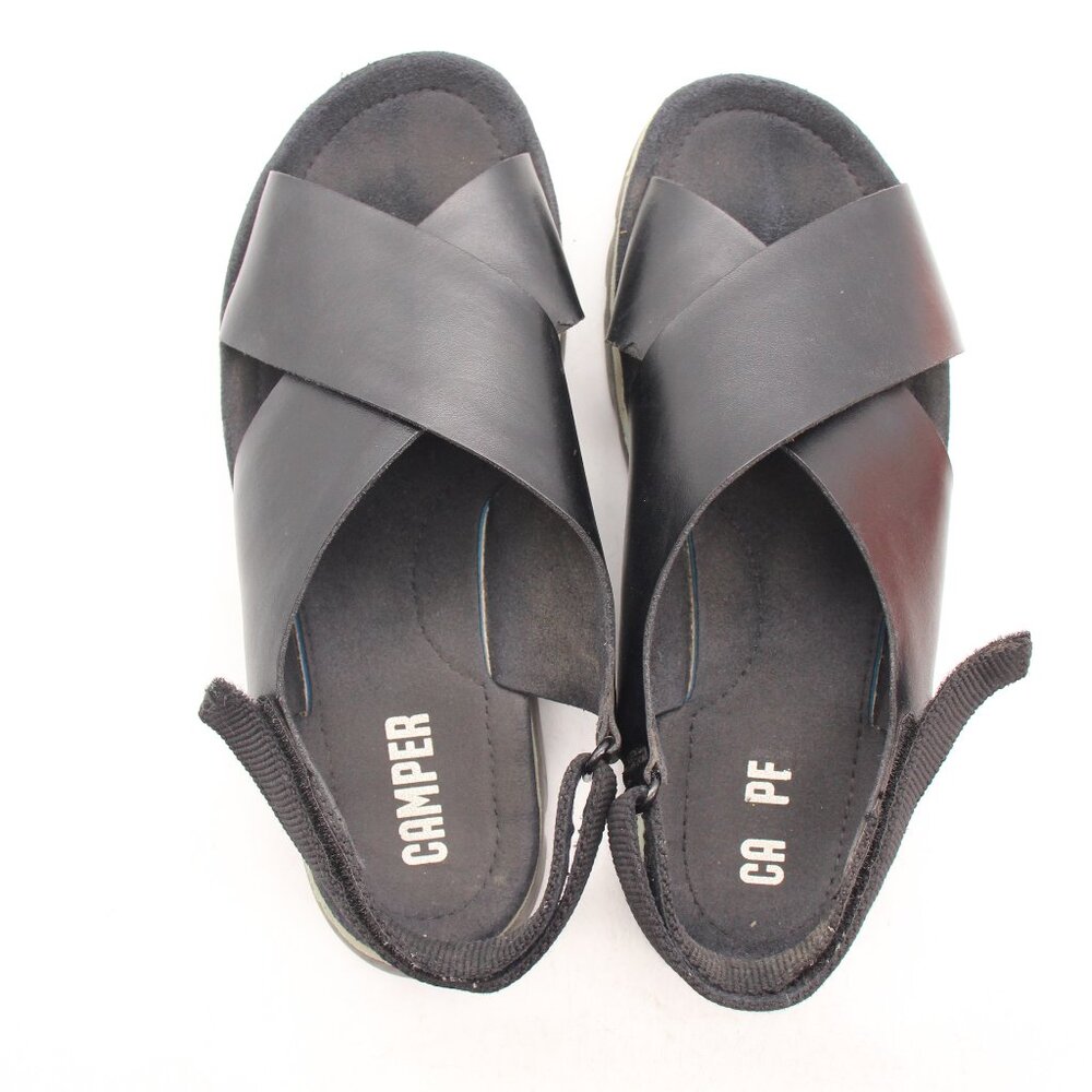 Camper Sandals Women's EU 38 Crossover Black Leather - Picture 9 of 10